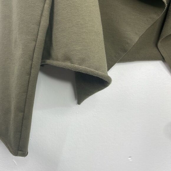 NYDJ Open Front Sweatshirt Jacket Olive Green Small - Picture 6 of 12